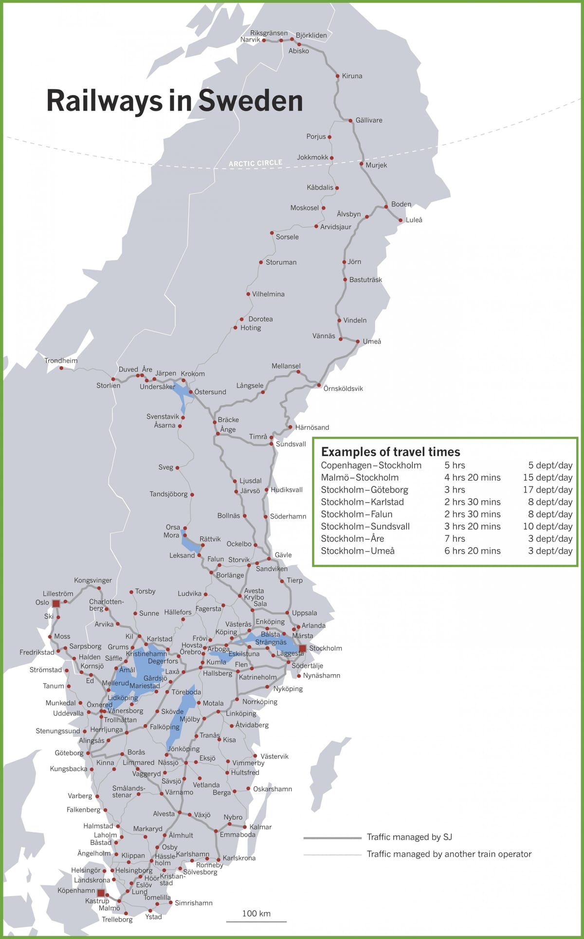 trem mapa Suécia