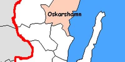 Mapa de Oskarshamn Suécia