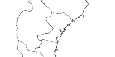 Mapa de contorno da Suécia