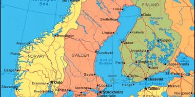 Suécia mapa de localização
