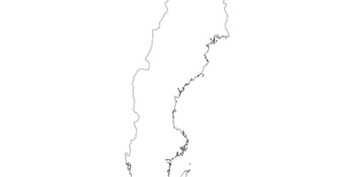 Mapa da Suécia vetor